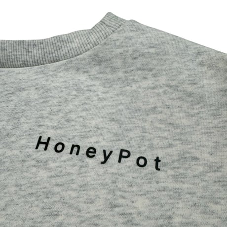 Honey Pot "SLASH NECK SWEAT" -ASH-