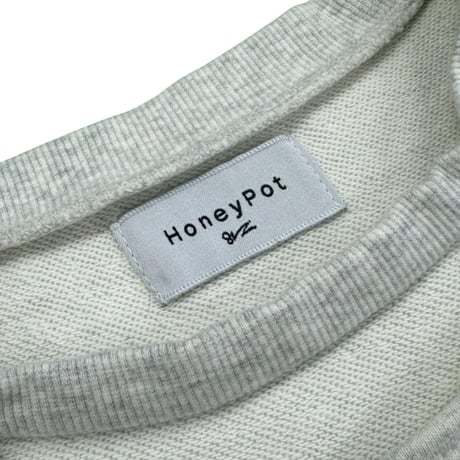 Honey Pot "SLASH NECK SWEAT" -ASH-