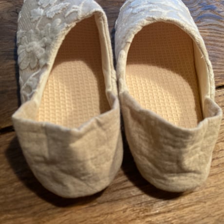 コットンフラワースリッパ