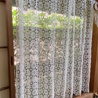 ちょっと難あり　オールレース　カフェカーテン90cmx120cm