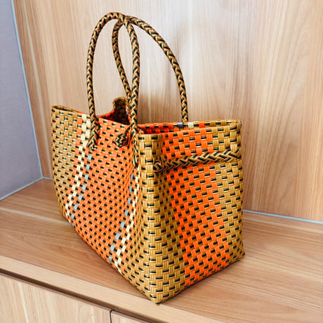 ♦︎GP BOX TOTE ♦︎【orange】（オレンジ✖️ゴールド）♦︎横型