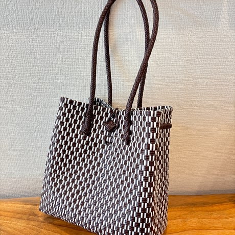 GP ボックストート　ML コーヒーブラウン✖️ホワイト