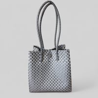 GP ボックストート　縦型　ML ＊シルバー✖️ホワイト