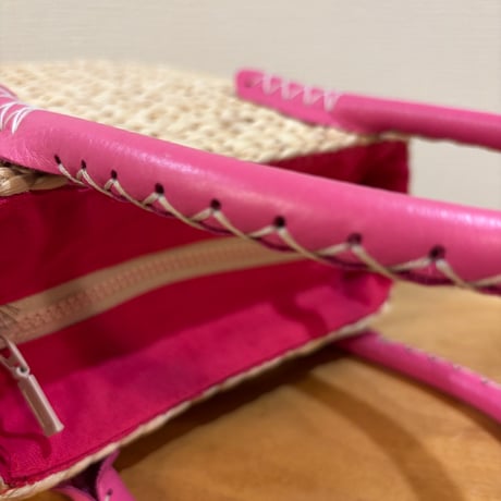 Fleur Pink Basket （フルール ピンク バスケット）ナチュラル素材