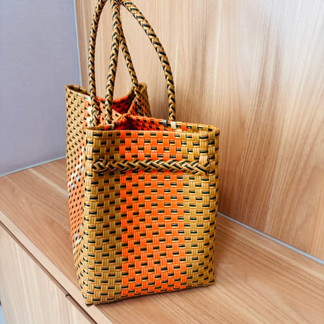 ♦︎GP BOX TOTE ♦︎【orange】（オレンジ✖️ゴールド）♦︎横型