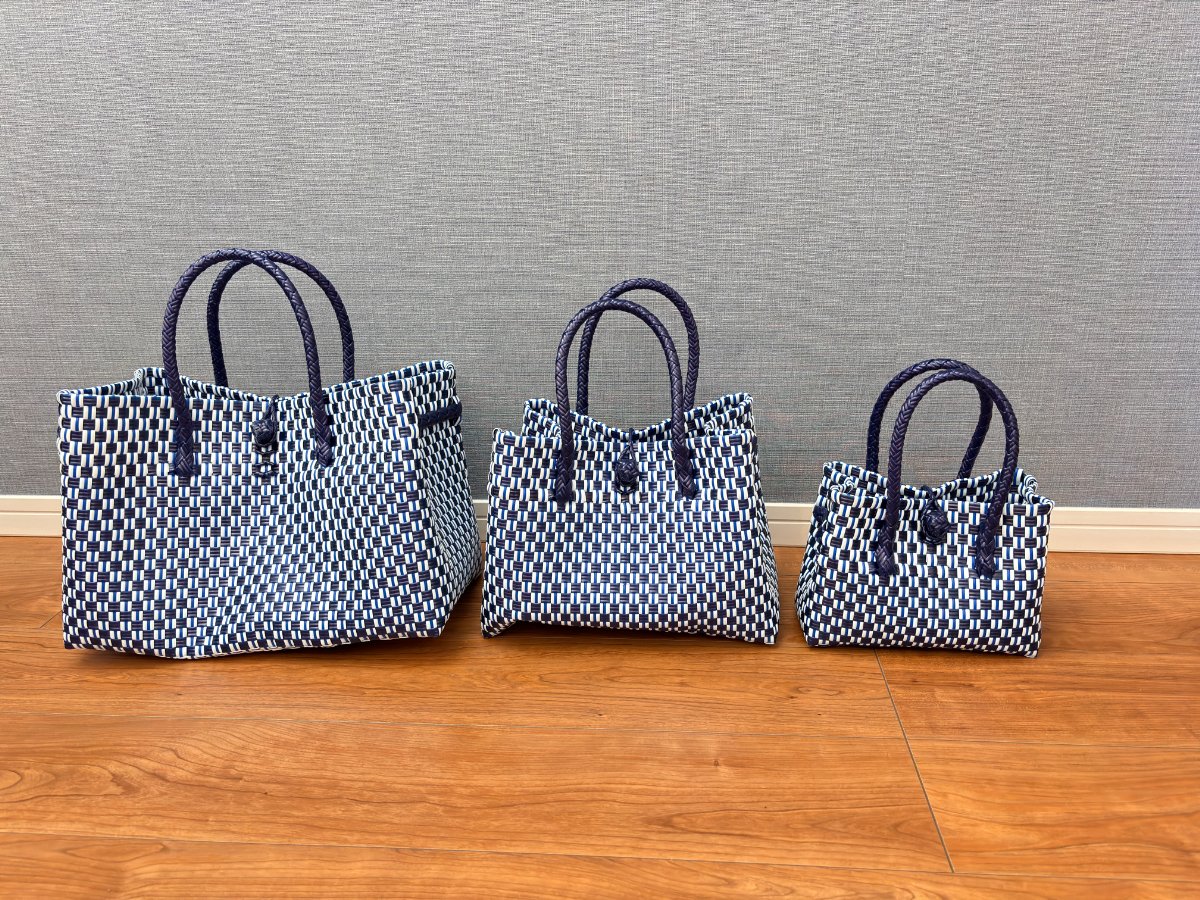 GP 横型トートM《ネイビー×ホワイト》 | true tree