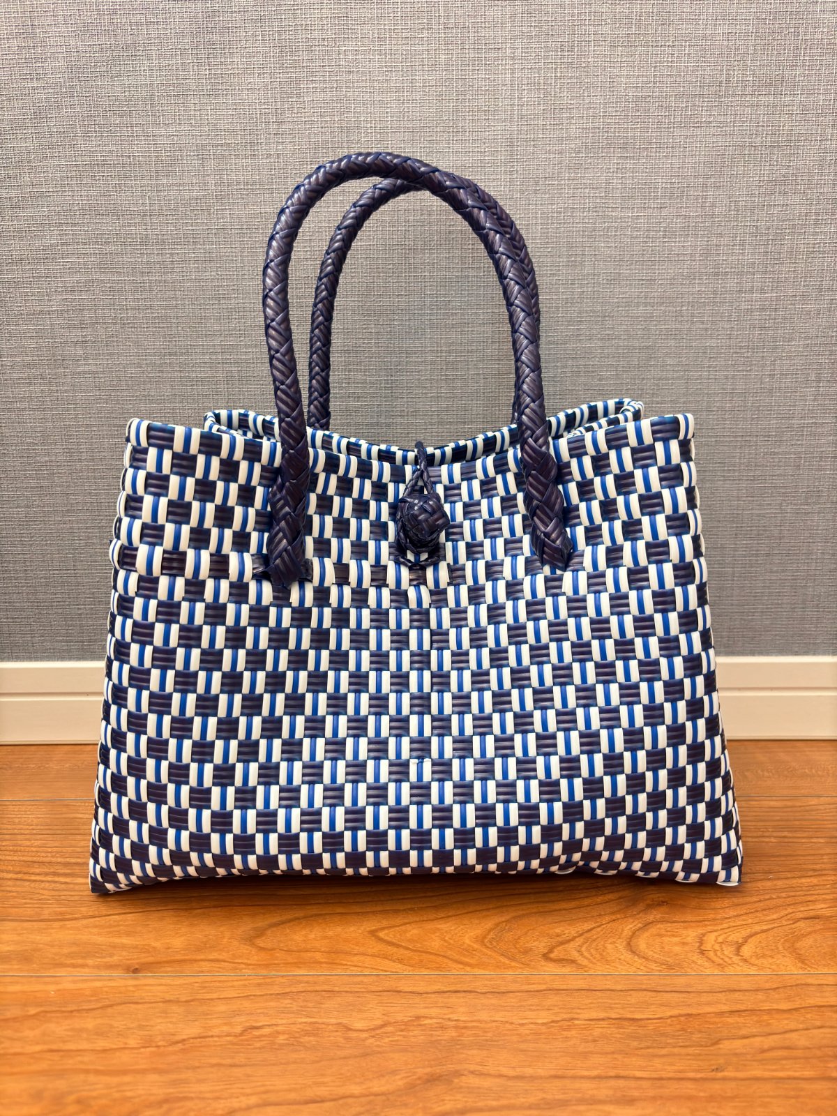 GP 横型トートM《ネイビー×ホワイト》 | true tree