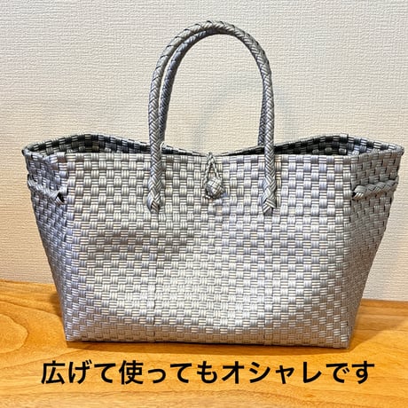 人気NO.1  上品なネイビー　 GP BOXトート　横型　 ＊ネイビー