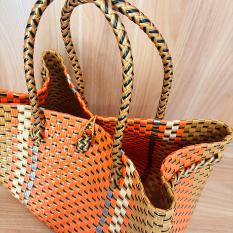 ♦︎GP BOX TOTE ♦︎【orange】（オレンジ✖️ゴールド）♦︎横型