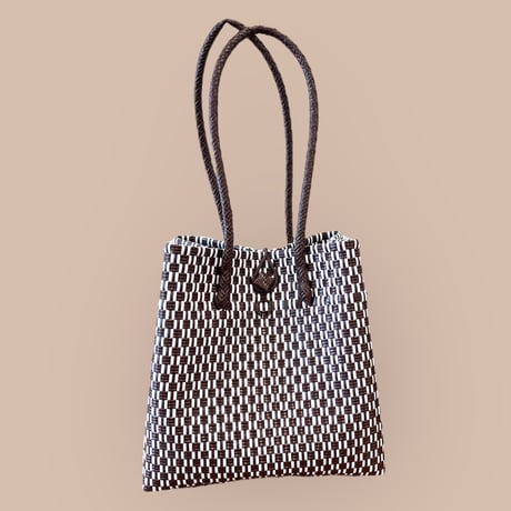 GP ボックストート　ML コーヒーブラウン✖️ホワイト