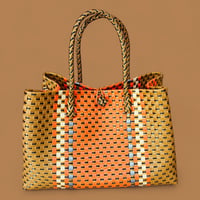 ♦︎GP BOX TOTE ♦︎【orange】（オレンジ✖️ゴールド）♦︎横型
