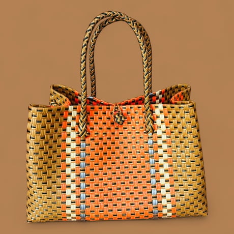 ♦︎GP BOX TOTE ♦︎【orange】（オレンジ✖️ゴールド）♦︎横型