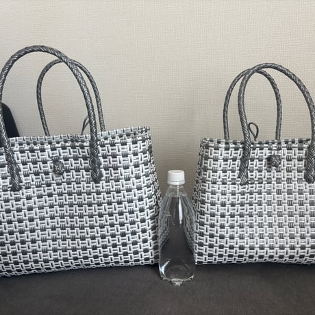 スタイリッシュ◆GP ボックストート　横型　シルバー　M/L