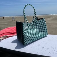 GP ボックストート　マルシェカゴ　横長　L  ディープグリーン