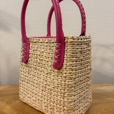 Fleur Pink Basket （フルール ピンク バスケット）ナチュラル素材