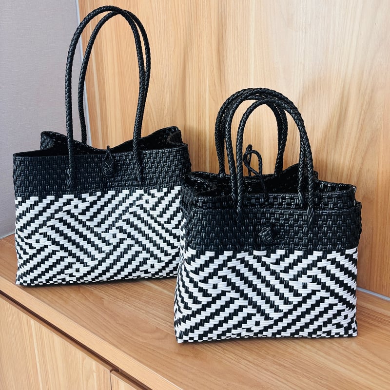 GP ボックストート 横型 M ブラック/ホワイト | true tree