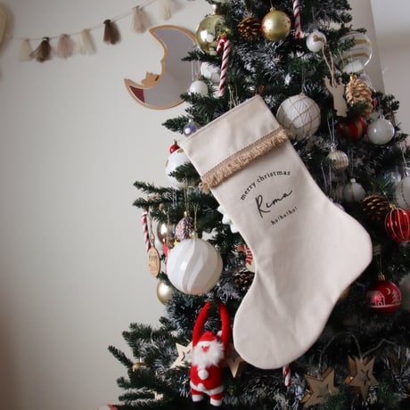 christmas socks 【お名前入り】| クリスマスソックス・名入れ・プレゼント