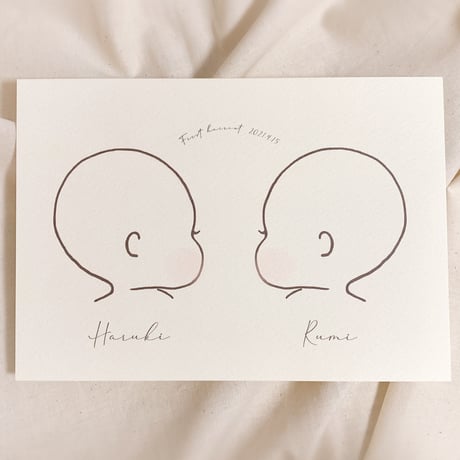 【newデザイン!】baby hair art〈双子ちゃん前髪ver.〉
