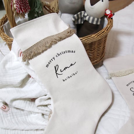 christmas socks 【お名前入り】| クリスマスソックス・名入れ・プレゼント