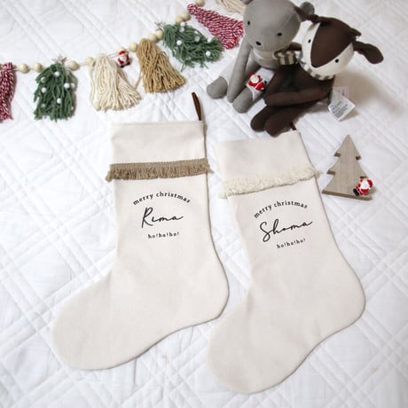 christmas socks 【お名前入り】| クリスマスソックス・名入れ・プレゼント