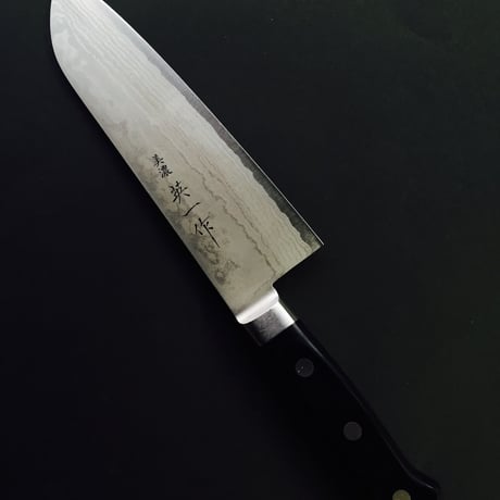 美濃 英一作 ダマスカス鋼VG-10 三徳包丁