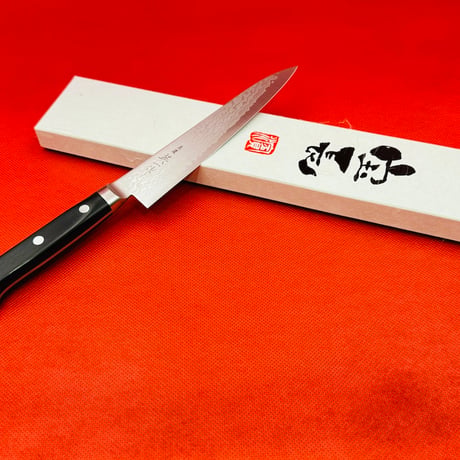 美濃 英一作 ダマスカス鋼VG-10 ペティナイフ150mm