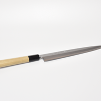 白紙柳刃包丁240mm 本霞研ぎ 水牛栗型（本職用） | マルサ研磨巧