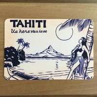 栗山義勝 タヒチアンアートボード「Ua here vau ia oe」