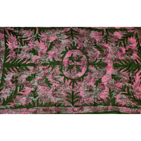 ロング TAHITI ARTパレオ NR-21カーキ （オリーブグリーン）※☆色味についてご不明点等がある方は一度お問合せください☆※