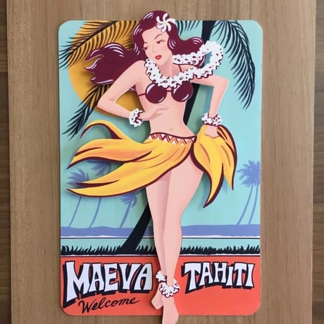 栗山義勝 タヒチアンアートボード「MAEVA TAHITI」
