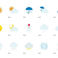 天気・気象（イラスト）