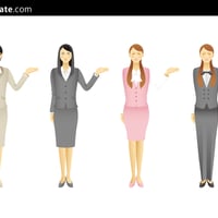 女性＜２＞・金融用（イラスト）