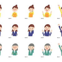 女性＜１＞（イラスト）