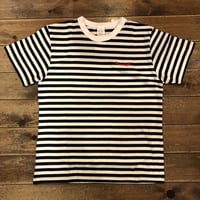 PRINCIPLE　ボーダーTシャツ【WHT×NVY】細ボーダータイプ