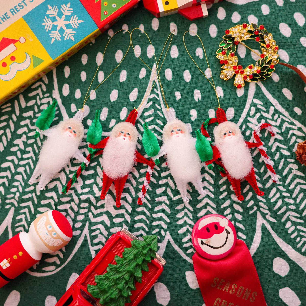 モールサンタセット(4個) | Retro Santa Club