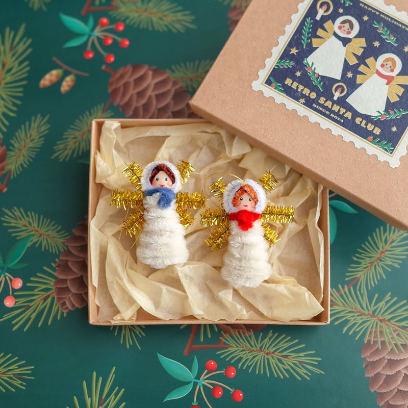 天使のオーナメントセット | Retro Santa Club