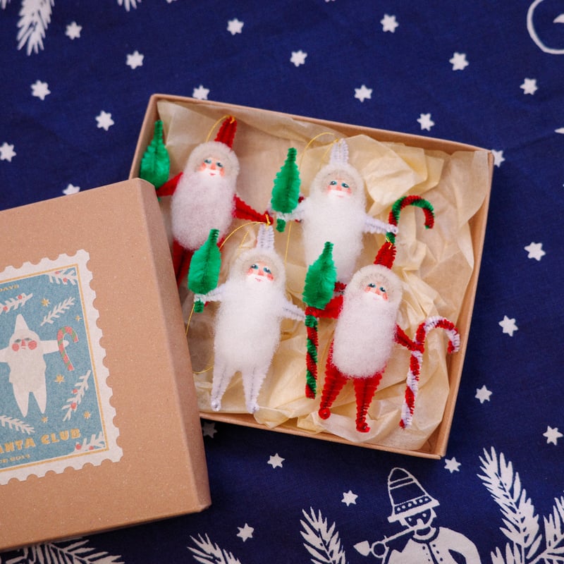 モールサンタセット(4個セット) | Retro Santa Club モールサンタセット(4個セット) | Retro Santa Club