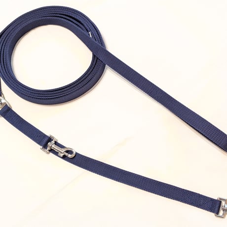 【M様専用】Wナスカン2wayリード Mサイズ（ネイビー）カスタマイズ品