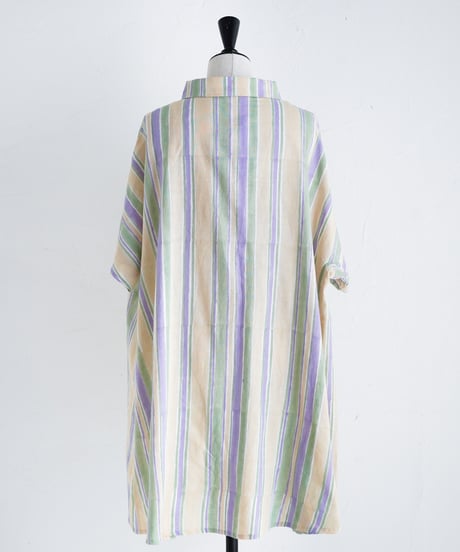 Multi stripeカディシャツチュニック