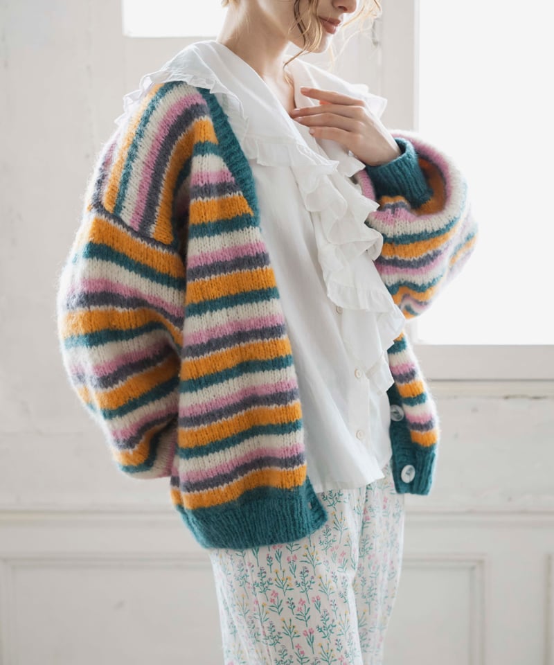 ネパールハンドボーダーニットC/D | kapuwa