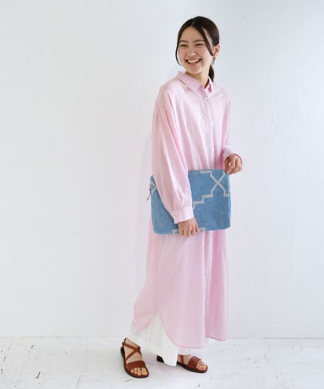 手織りダリークラッチ