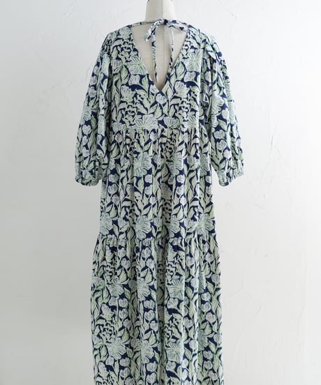 Floral コーデュロイワンピース