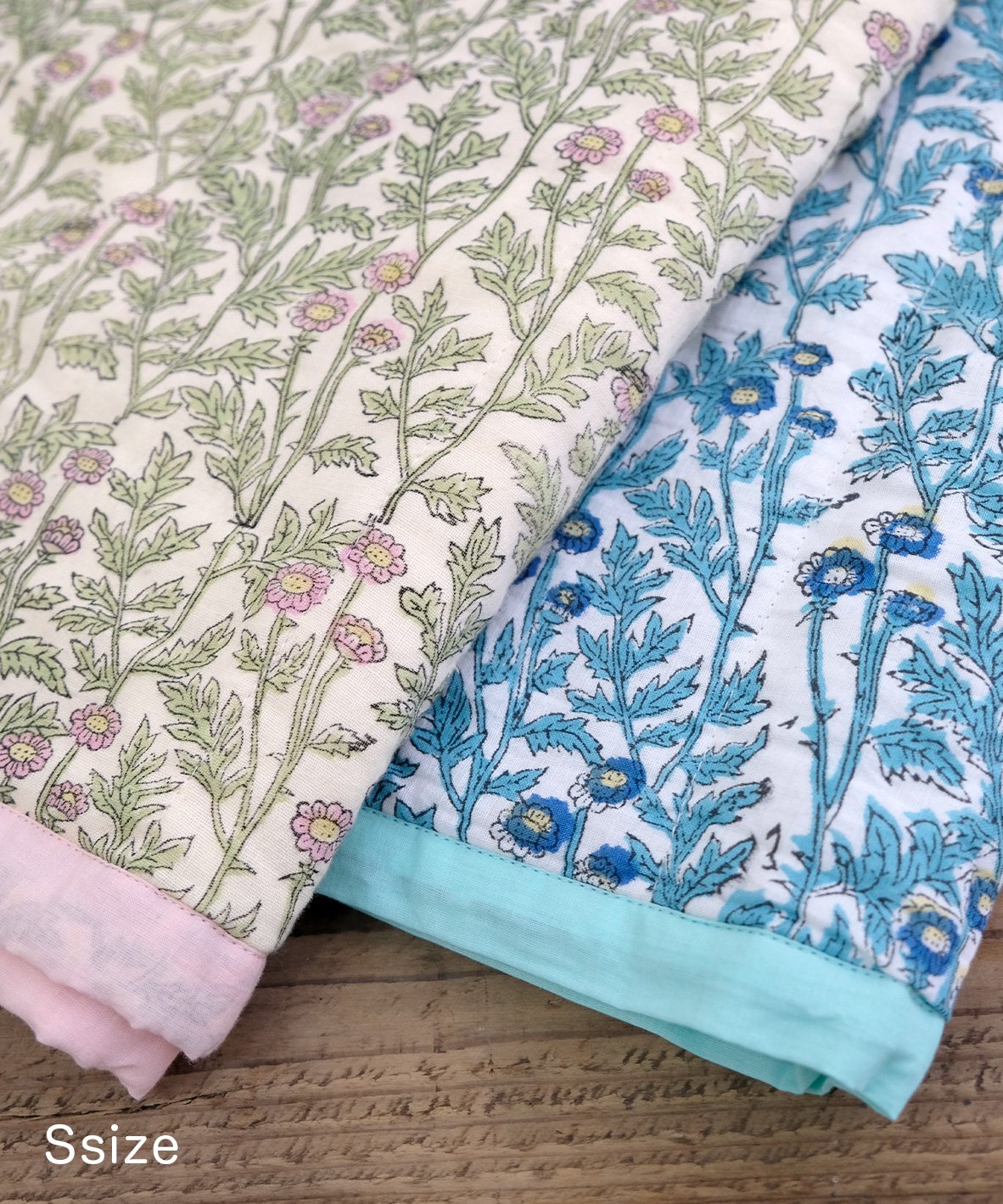 282　おにみど　キルト綿入り 残り1点】コットンカディキルト Delightful /Sサイズ | kapuwa