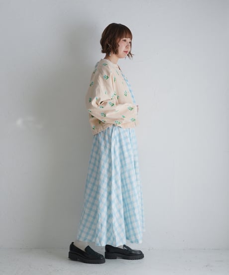 アリ刺繍コーデュロイジャケット