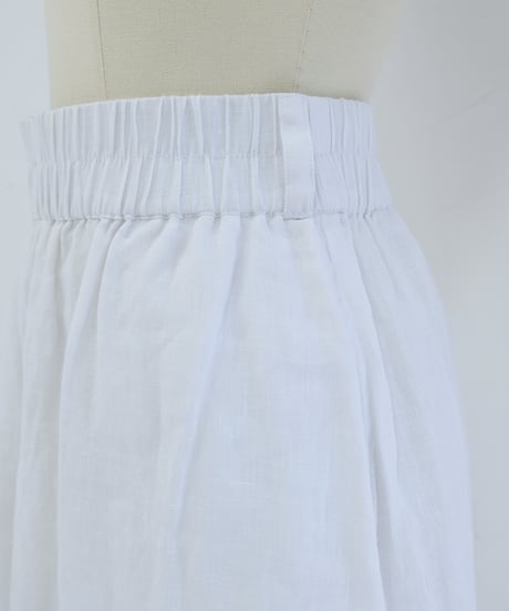 アリ刺繍Singリネンワイドパンツ
