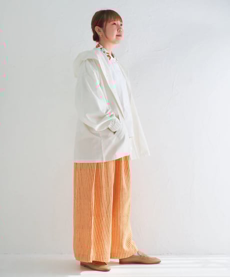 アリ刺繍Singリネンシャツ