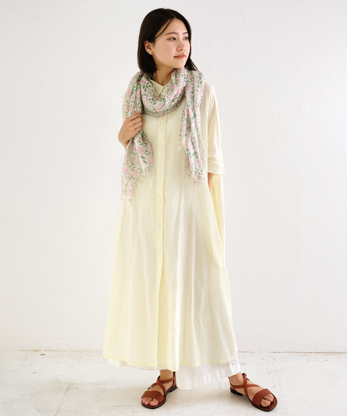 ❤︎アクア4❤︎CALEIDO カレイド ベージュ カシミヤガーゼ