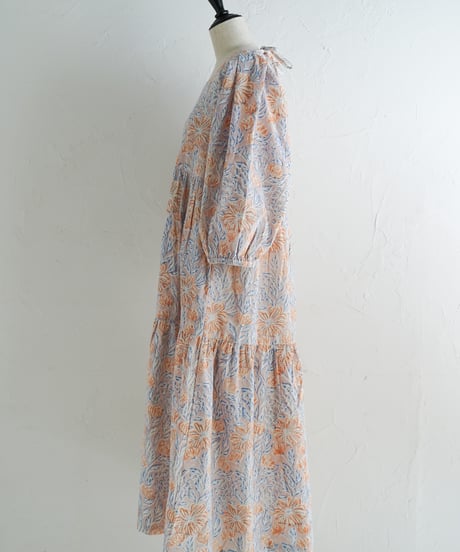Floral コーデュロイワンピース