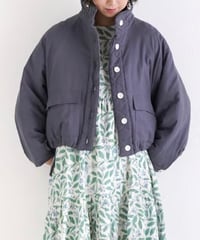無地コットンモス中綿ジャケット