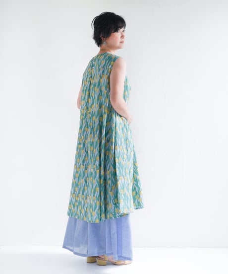 Tulip コットンカディモスリンAラインワンピース